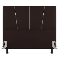 Cabeceira Cama Box Casal King Size Amber 195cm Estofada Sintético Marrom - Abmaza - 3