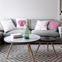 Kit Capas Almofadas Decorativas Love Paris 45x45 - Id Decor Cor Branco - 3