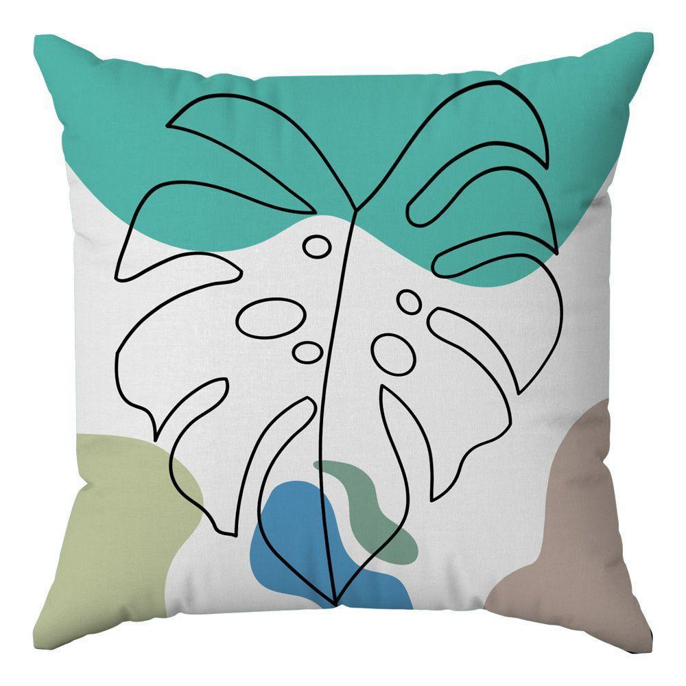 Kit Capas Almofadas Decorativas Folhas 6 45x45 - Id Decor - 6