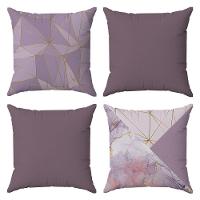 Kit Capas Almofadas Decorativas Mármore 3 45x45 - Id Decor - 1