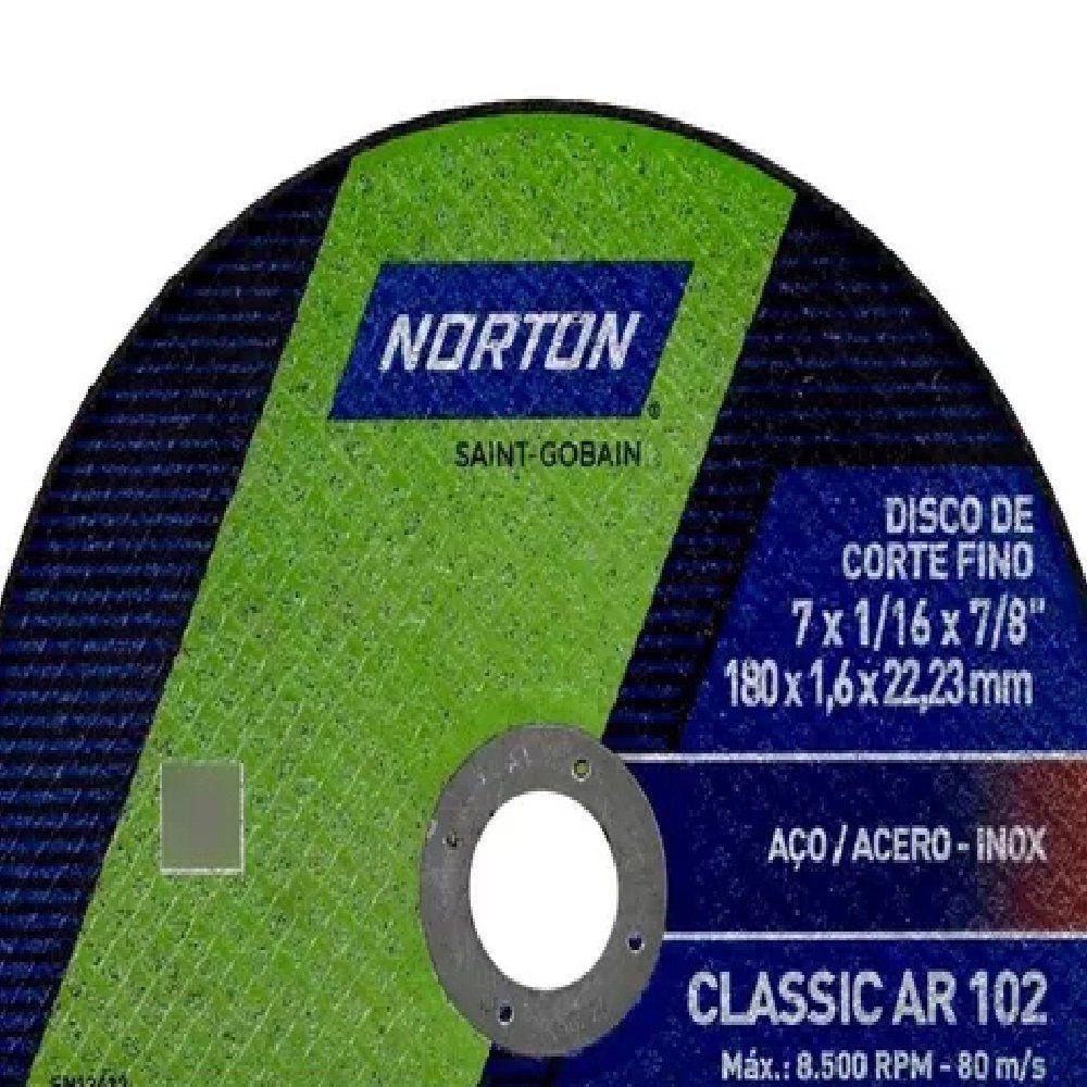 Disco De Corte Aço Inox 7 X 7/8'' - Norton - 4