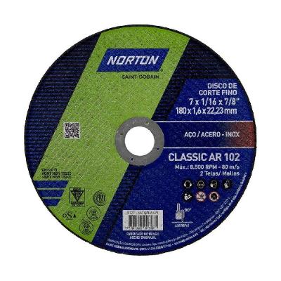 Disco De Corte Aço Inox 7 X 7/8'' - Norton