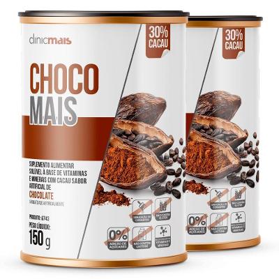 Kit 2 Choco Mais Clinic Mais Sabor Chocolate 150g