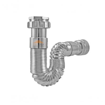 Sifão Instala Fácil Pvc Corrugado - Cromado 1683