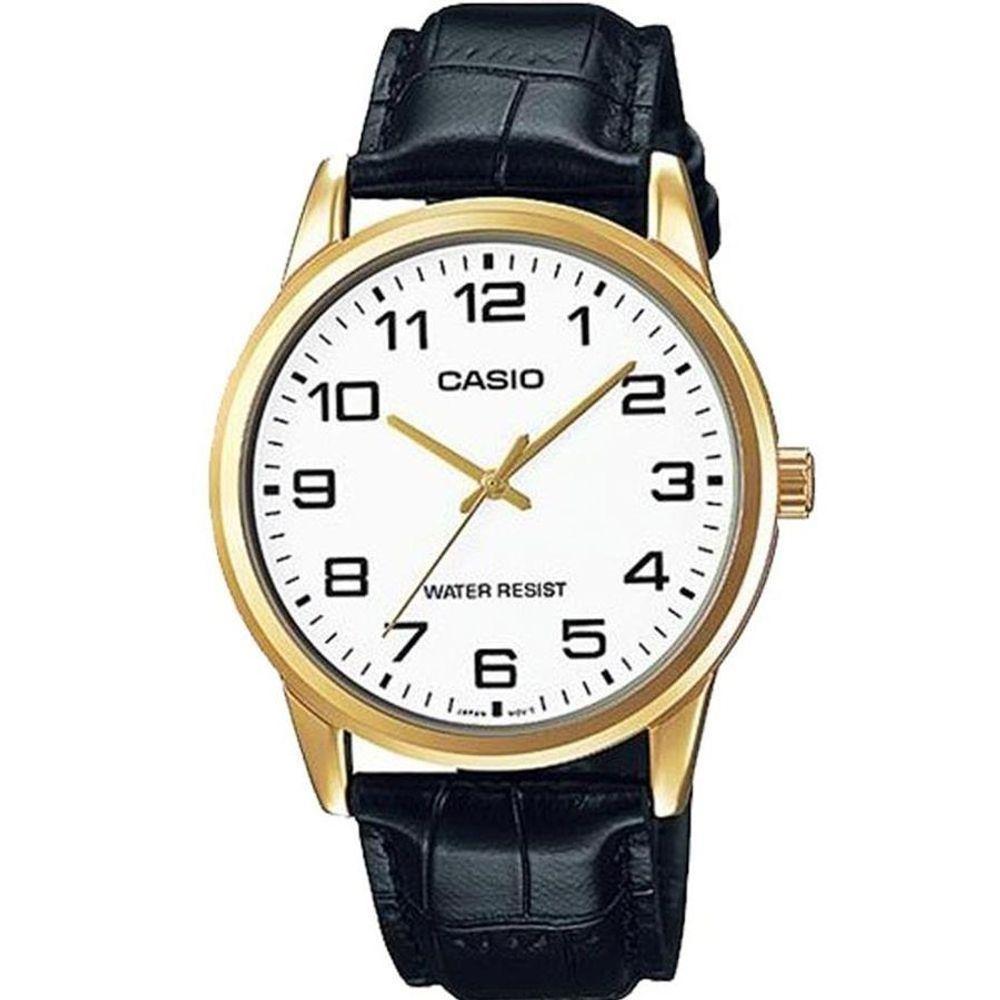 Relógio Casio Masculino Ref: Mtp-v001gl-7budf Clássico Dourado - 1