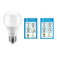 Kit 10 Lâmpada Led Bulbo 9W Elgin Bivolt E27 6.500K - 2