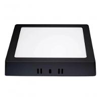 Kit 3 Painéis Sobrepor 18w Quadrado Cor Preto Branco Frio