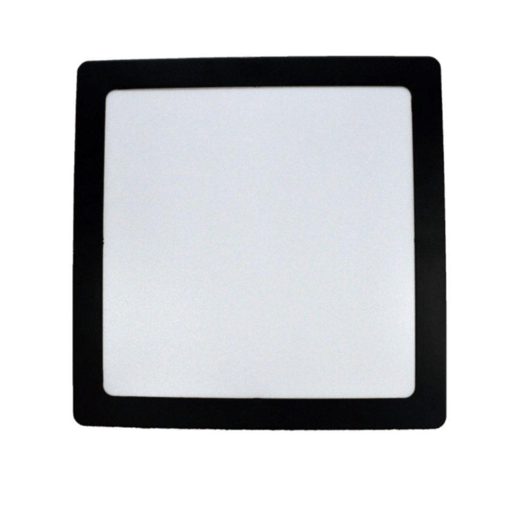 Kit 6 Painéis Embutir 24w Quadrado Cor Preto Branco Frio - 3