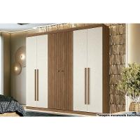 Guarda Roupa Casal 6 Portas E 4 Gavetas Buriti Jatoba/areia - Santos Andirá - 1