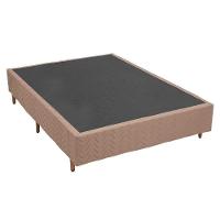 Cama Box Casal: Colchão Espuma D45 Polar Pérola Fort + Base CRC Suede Clean(138x188) - 7