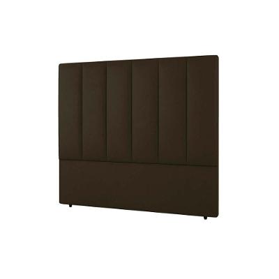 Cabeceira Cama Box Estofada Solteiro Solteiro Cintra Plus Veludo Cacau - Simbal