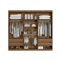 Guarda Roupa Casal 6 Portas e 4 Gavetas Buriti Jatoba - Santos Andirá - 7