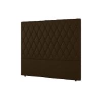 Cabeceira Cama Box Estofada Solteiro Solteiro Camponesa Plus Veludo Cacau - Simbal - 1