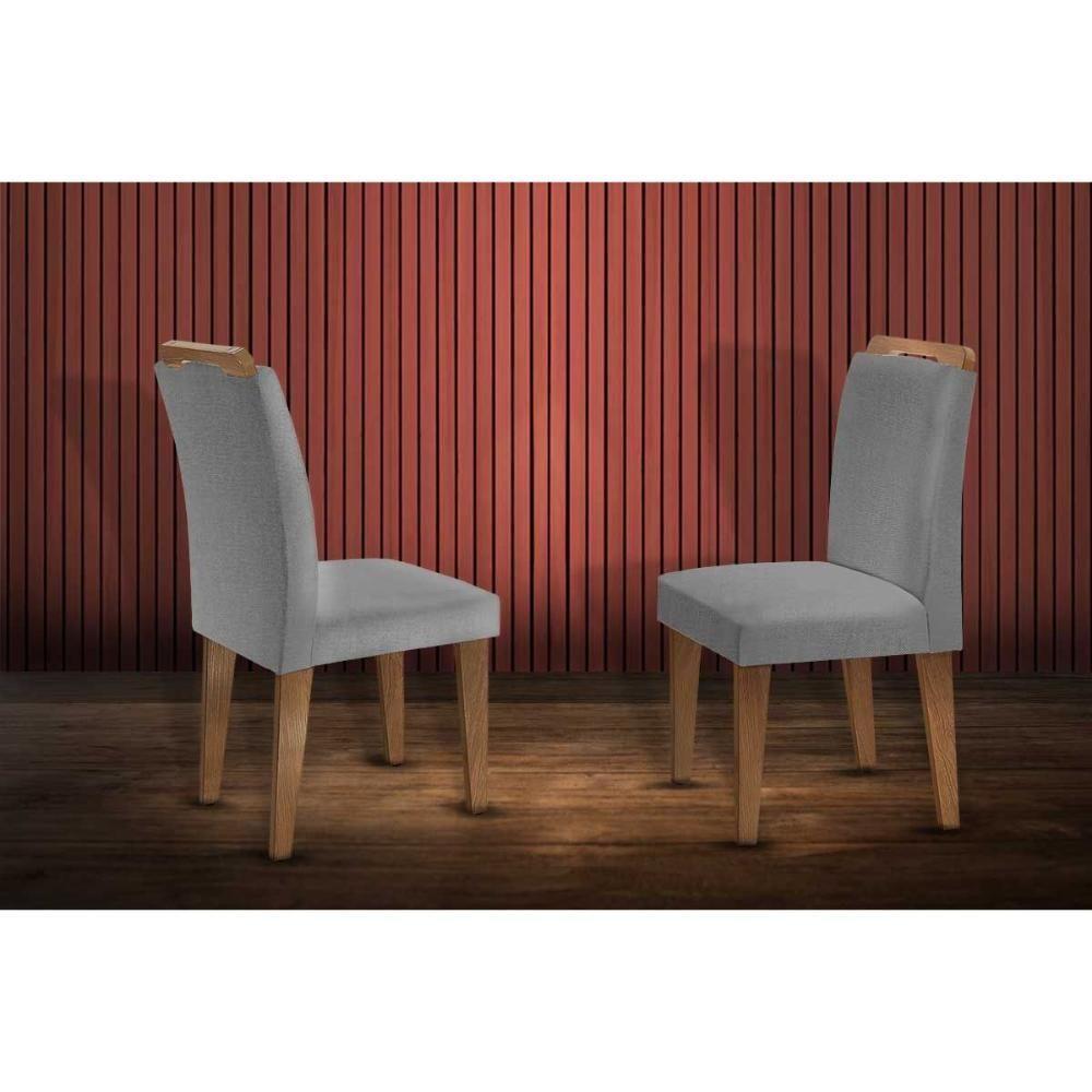 Cadeira Sala de Jantar Athenas Kit 2 Un Imbuia/Grafite - Rufato - 1