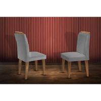 Cadeira Sala de Jantar Athenas Kit 2 Un Imbuia/Grafite - Rufato - 1