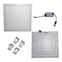 Kit 05 Luminária Led Flat Embutir Quadrada 6500k - 18w (lumanti) 1350 Lumens - 3