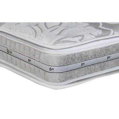 Cama Box Solteiro: Colchão Molas Pocket Ensacadas Castor  Super Luxo Látex Push + Base CRC Suede Gray(88x188)