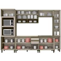 Cozinha Completa Connect (2 Aéreos, 2 Balcões, 2 Paneleiros, 1 Complemento) 7pçs Duna/cristal - Henn - 9