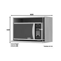 Nicho de Cozinha Modulado  Connect Porta Microondas Duna - Henn - 5