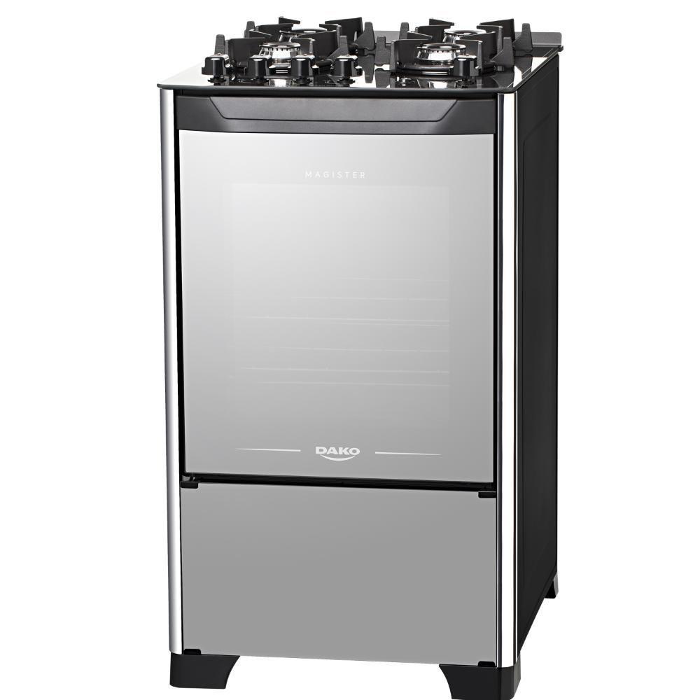 Fogão 4 Bocas Dako Magister Style Com Mesa De Vidro Bivolt - 2