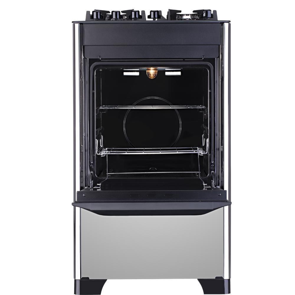 Fogão 4 Bocas Dako Magister Style Com Mesa De Vidro Bivolt - 4