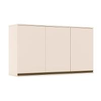 Armário Aéreo Cozinha Modulado Connect c/ 3 Portas 120cm Off White - Henn - 1