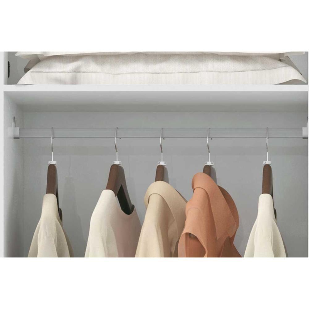Guarda Roupa Casal 8 Portas e 6 Gavetas Master 8.6 Branco - Santos Andirá - 4