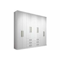 Guarda Roupa Casal 8 Portas e 6 Gavetas Master 8.6 Branco - Santos Andirá - 16