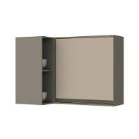 Armário de Cozinha Modulado  Canto Reto Connect 1 Porta Duna/Cristal - Henn - 1