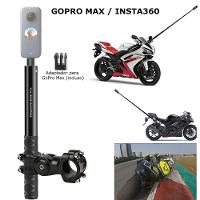 Suporte Alumínio para Moto + Bastão Invisível para Câmeras 360 - 2