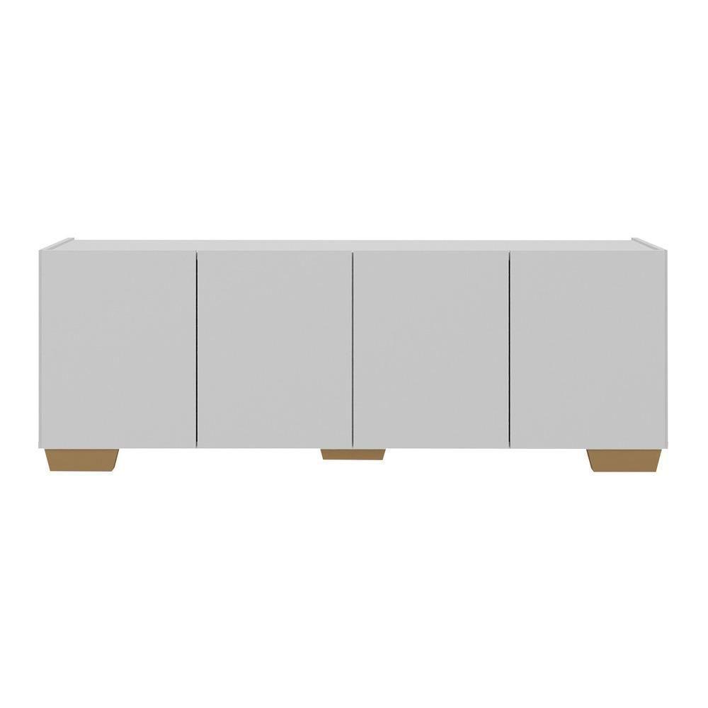 Rack Para Tv Até 50 Polegadas Com 4 Portas Multimóveis Mp1072 Branco Natural - 2