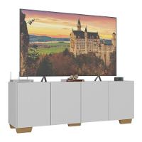 Rack Para Tv Até 50 Polegadas Com 4 Portas Multimóveis Mp1072 Branco Natural - 1