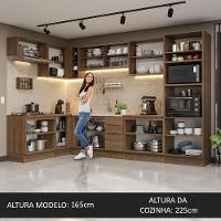 Armário De Cozinha Completa De Canto 499cm Rustic Stella Madesa 03 Rustic - 3