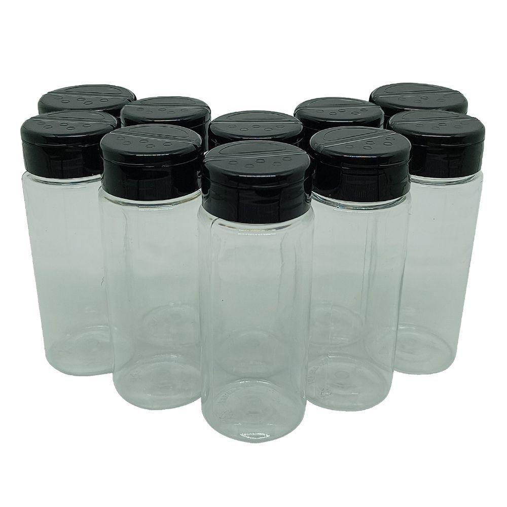 Pote Tempero Kit 10 Pote Tampa Dosadora Dupla Mantimento 140 - 1