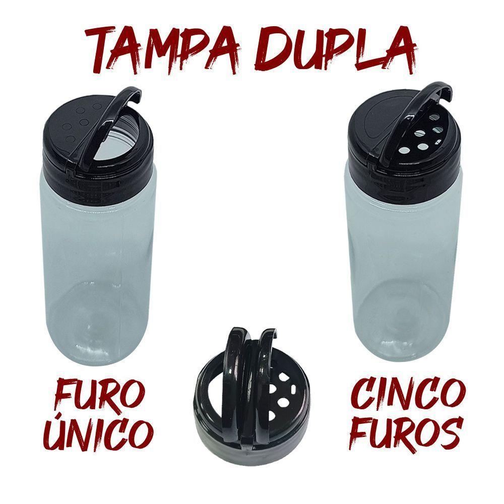 Pote Tempero Kit 10 Pote Tampa Dosadora Dupla Mantimento 140 - 4