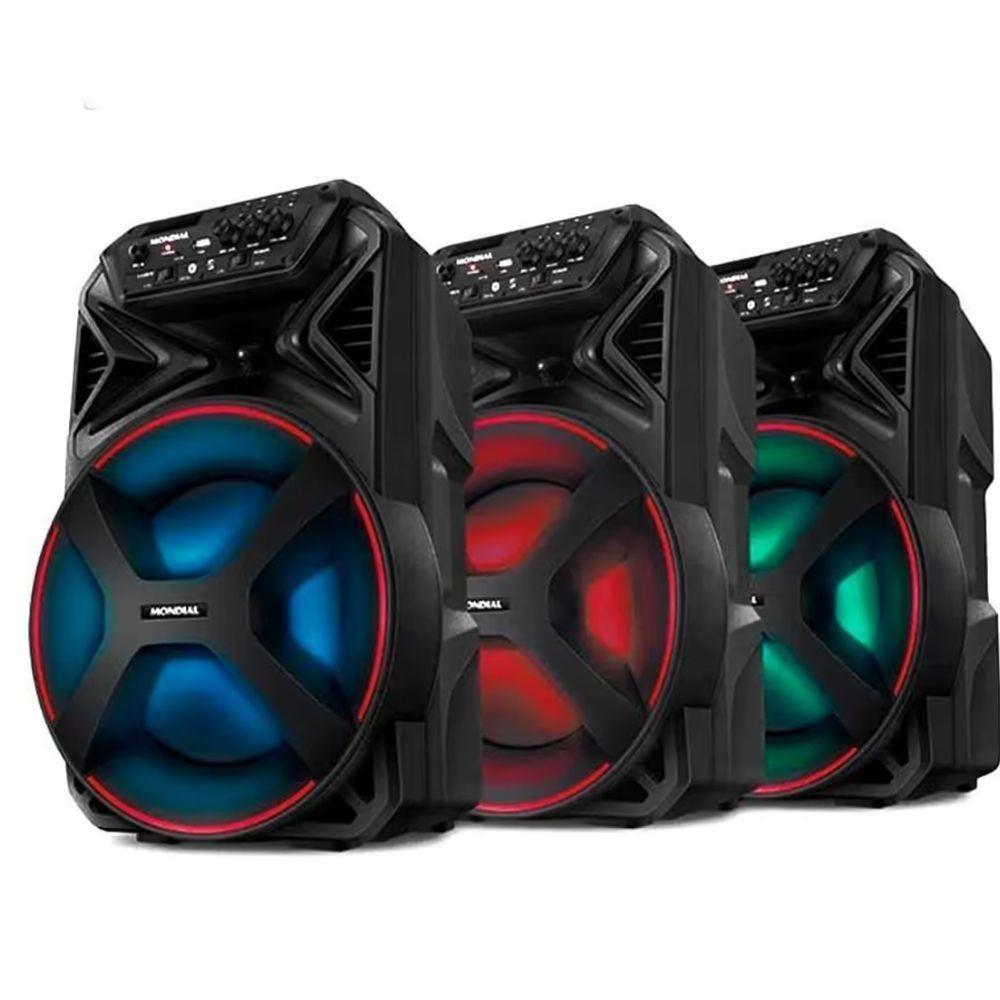Caixa Amplificada Mondial 250w Bluetooth Recarregável Cm-250 Preto Bivolt - 5