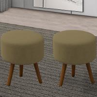 Kit 2 Puff Puf Para Sala Pes Palito Small Veludo Sl 945 Peer Sl 945 - 8