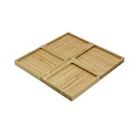 Petisqueira De Bambu Oikos Desmontável 4 Peças Quadrada