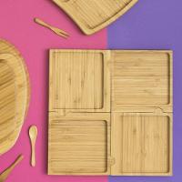 Petisqueira De Bambu Oikos Desmontável 4 Peças Quadrada - 5