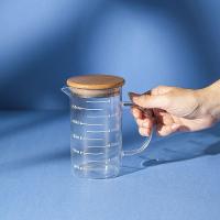 Jarra De Vidro Com Medida Oikos Com Tampa De Bambu 500ml - 2