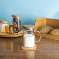 Jarra De Vidro Com Medida Oikos Com Tampa De Bambu 500ml - 4