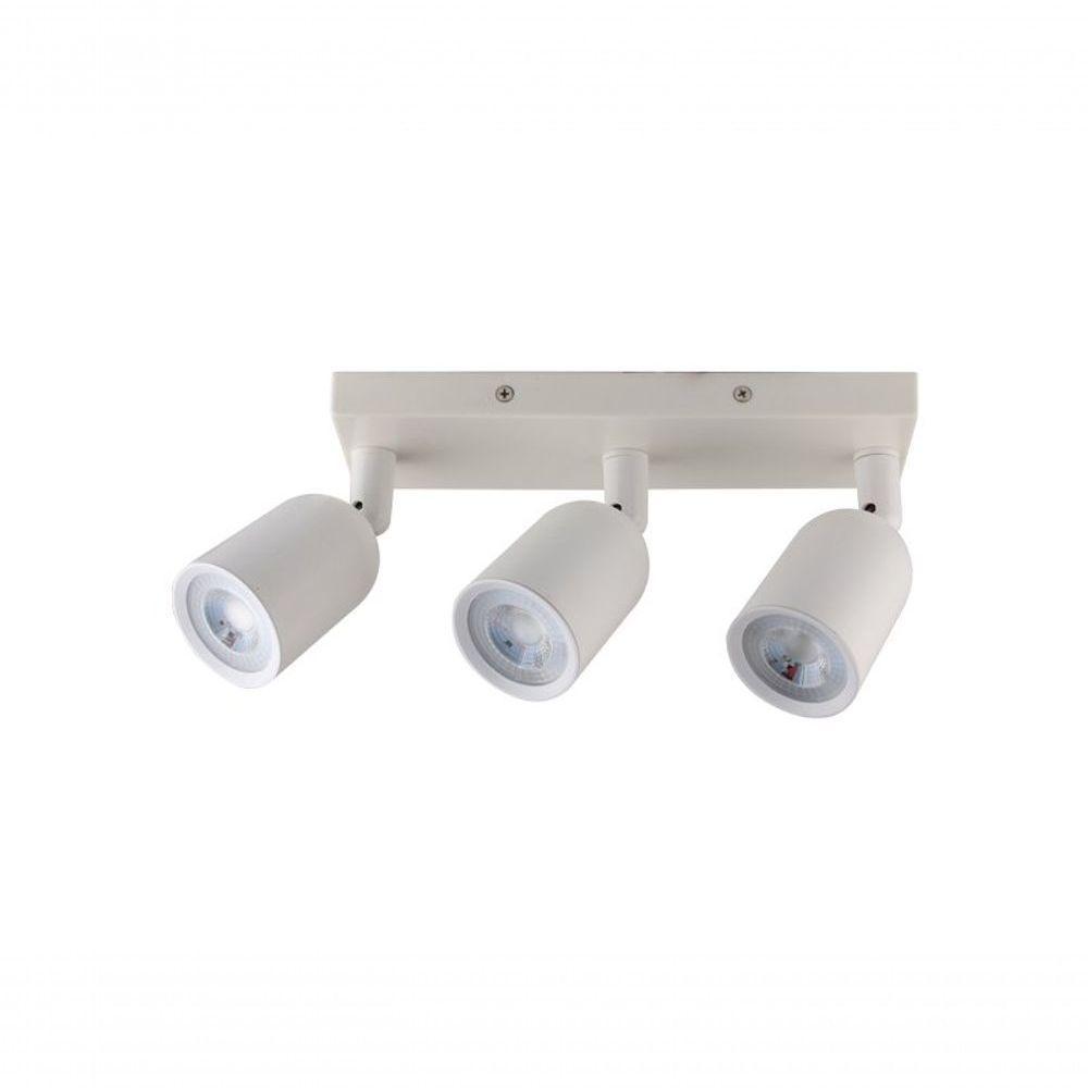 Spot De Led Direct Triplo Mr16 Linear 12w Branco Taschibra 3000k Luz Quente - 1