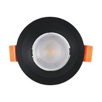 Spot De Led Recuado Embutir Redondo 3w Bivolt Preto Blumenau 4100k Luz Neutra - 1