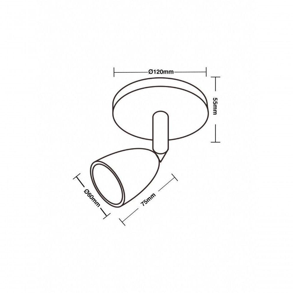 Spot De Led Direct Mr16 Circular 4w Branco Taschibra 3000k Luz Quente - 2