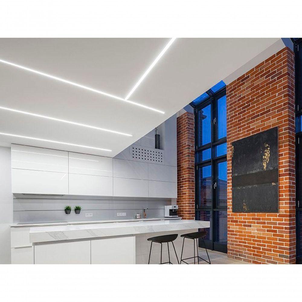 Luminária Led Taschibra Embutir Perfil Convex 56 16w Branca Bivolt 2700k Luz Quente - 4