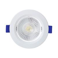 Spot De Led Embutir Slim Mr16 Redondo 6w Bivolt Blumenau 3000k Luz Quente - 1