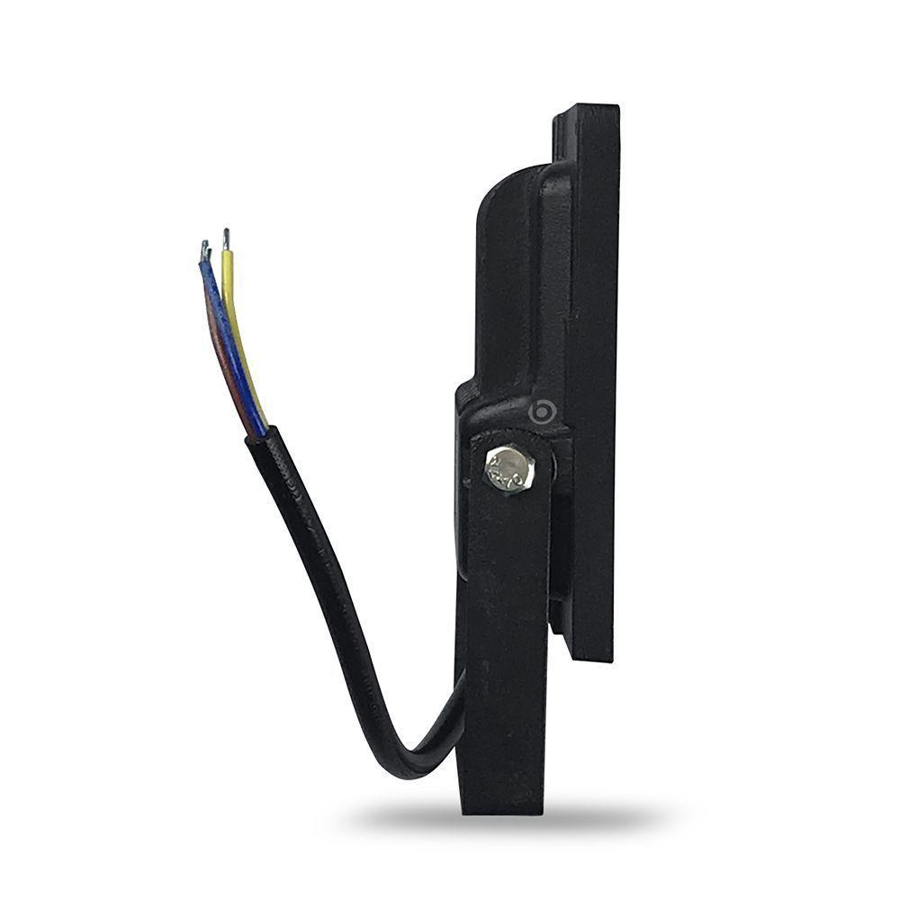 Refletor Blumenau De Led Slim 30w Preto Bivolt 3000k Luz Quente - 3