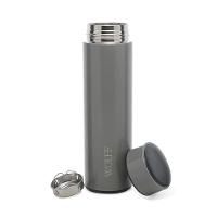 Garrafa Térmica Em Aço Inox Com Termômetro Led 500ml Cinza