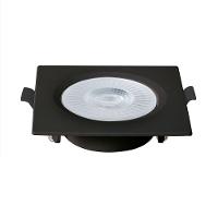 Spot De Led Embutir Slim Mr16 Quadrado 6w Preto Bivolt Blumenau 6500k Luz Fria