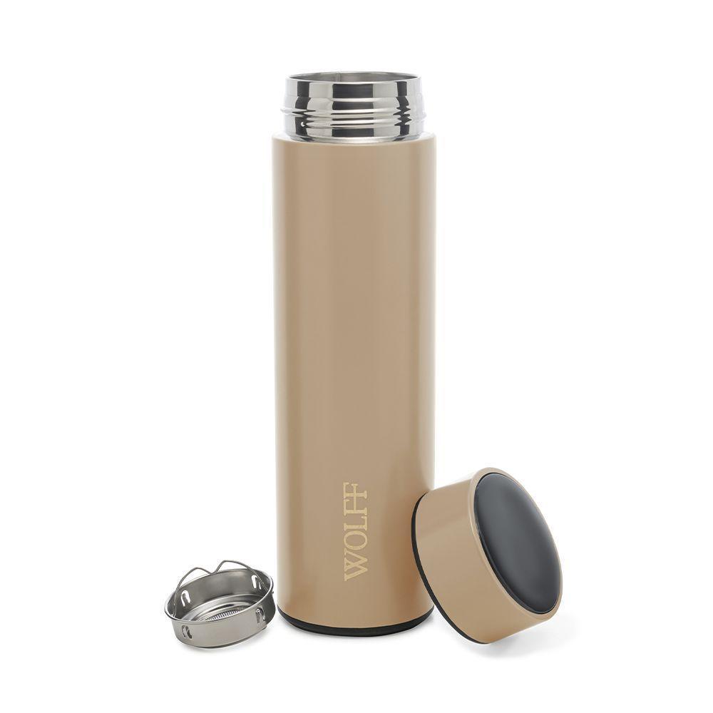 Garrafa Térmica Em Aço Inox Com Termômetro Led 500ml Nude - 5